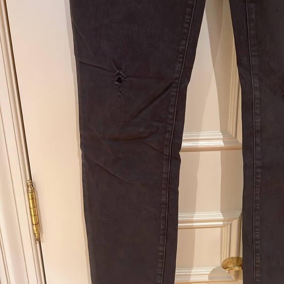 American eagle distressed chino pants indigo/ purple size 8 with a stretch - Picture 3 of 4